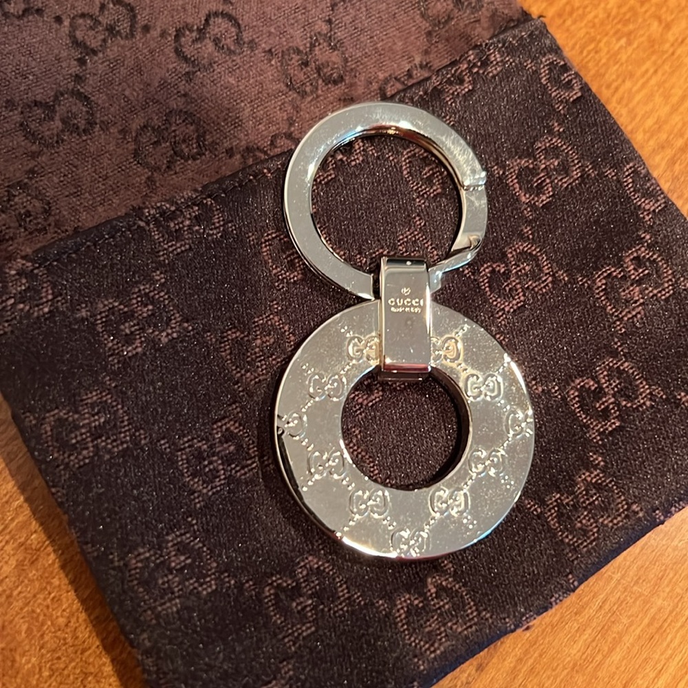 Gucci Monogram Keychain NIB